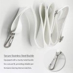 Drelitam Tennis Net Center Strap - Nylon Net Adjustable with Metal Hook for Tennis Net