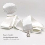 Drelitam Tennis Net Center Strap - Nylon Net Adjustable with Metal Hook for Tennis Net