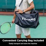 Furlihong 3807BH Tennis Ball Machine with Triangular Base, Adjustable Speeds, Oscillating Left&Right, Up&Down Swing Launch Port, for All Levels Training