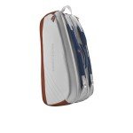 WILSON Roland-Garros Super Tour Tennis Racket Bag - Holds up to 9 Rackets, Clay/White/Navy