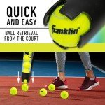 Franklin Sports Tennis + Padel Ball Hopper Tube - (15) Tennis Ball Picker Upper Tube - Hopper + Picker for Quick Pickup + Storage - Practice + Training Equipment - Balls Not Included