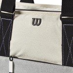 WILSON Lifestyle Tote Tennis Racket Bag - Grey/Blue, Holds up to 2 Rackets