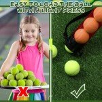 Lenwen 2 Pcs Tennis Ball Pick up Tube with Shoulder Strap Lightweight Collector Holder 15 Tennis Ball Picker Grabber Retriever Tube Carrier(Rose Red)