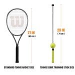 Tennisball Serves(29") Swing Trainer, Designed to Enhance Tennis Serve, Forehand, Backhand, Volleys, and Overall Court Performance,Tennis Training Aids for Children(9-18) &Women to Refine Technique