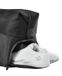 WILSON RF Tennis Practice Bag - Holds up to 6 Rackets, Black