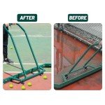 AIWFL Aluminium Alloy Sport Tennis Court Squeegee with Wheels, Tennis Court Rain Shuttle with Additional 2 EVA Foam Blade, Professional Squeegees Floor Water Remover Squeegee Broom, Green