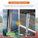 ORIENGEAR Tennis Rebound Practice Wall - 12ft x 6ft Rebounder Net for Tennis & Racquet Sports Ball & Pickleball, Training Tennis Backboard Net for Court Backyard and Indoor & Outdoor Training, Black