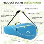 Himal 3 Racquet Tennis Bag With Protective Pad, tennis racket bag for Men Women, Sports enthusiasts of All Ages