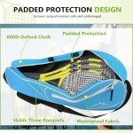 Himal 3 Racquet Tennis Bag With Protective Pad, tennis racket bag for Men Women, Sports enthusiasts of All Ages