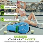 Himal 3 Racquet Tennis Bag With Protective Pad, tennis racket bag for Men Women, Sports enthusiasts of All Ages