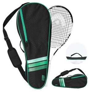 Fitby Tennis Bag- Durable Tennis Bags for Men and Women- Lightweight Tennis Racket Bag- Versatile Bags for Beginners and Professional Tennis Players- Roomy Interior Tennis Bags (Black)
