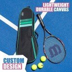 Fitby Tennis Bag- Durable Tennis Bags for Men and Women- Lightweight Tennis Racket Bag- Versatile Bags for Beginners and Professional Tennis Players- Roomy Interior Tennis Bags (Black)