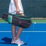 Fitby Tennis Bag- Durable Tennis Bags for Men and Women- Lightweight Tennis Racket Bag- Versatile Bags for Beginners and Professional Tennis Players- Roomy Interior Tennis Bags (Black)