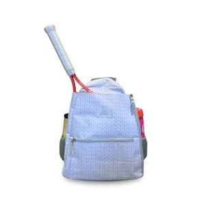 Tennis Backpack for Women Grey – Lightweight Tennis Racket Bag Includes Hook and Stores 2 Rackets, Balls, and Sports Gear – Backpack Only