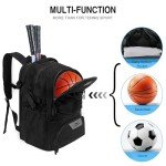 WOLT Tennis Bag - Large Tennis Racket Backpack for Men & Women - Ventilated Shoe Compartment - Holds 2 Rackets
