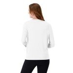 Hanes womens Sport Cool Dri Performance Long Sleeve T-shirt Shirt, White, Medium US