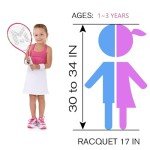 Insum 17" Pink Junior Tennis Racket for Kids