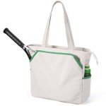 SMRITI Tennis Tote Bag Canvas, Large Sports Handbag Tennis Racket Bag for Women, Portable Tennis Racquet Shoulder Bag for Badminton, Pickleball, Padel