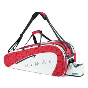 UNIHIMAL Tennis Bag 6 Rackets, Tennis Backpack Large Storage with Shoes Compartment, Cooler Pocket & Removeable Shoulder Strap, Multifunction Tennis Racket Bag for Sport Equipment