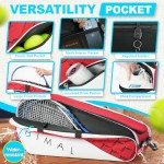 UNIHIMAL Tennis Bag 6 Rackets, Tennis Backpack Large Storage with Shoes Compartment, Cooler Pocket & Removeable Shoulder Strap, Multifunction Tennis Racket Bag for Sport Equipment