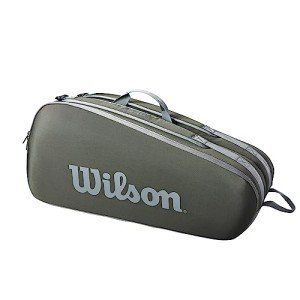 Wilson Tour Tennis Racket Bag - Dark Green, Holds up to 6 Rackets