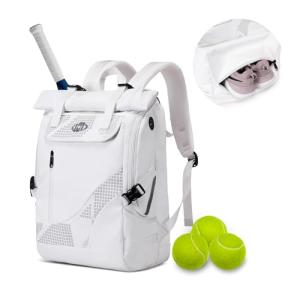 Tennis Bag Tennis Backpack for Women Men Holds 2 Rackets with Shoe Compartment, Large Pickleball Backpack Hold Tennis Racket, Pickleball Paddles, Badminton Racquet, Balls and Other Accessories