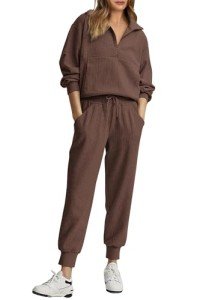 Ladies' Two-Piece Sweatshirt and Jogger Set