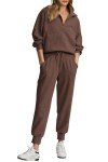 Ladies' Two-Piece Sweatshirt and Jogger Set
