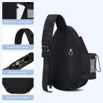 KAVIGOR Tennis Bag Holds 2 Rackets, Quilted Tennis Backpack, Waterproof Crossbody Sling Pickleball Bags for Women, Men and Youth