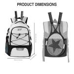 WOLT Tennis Bag - Large Tennis Racket Backpack for Men & Women - Ventilated Shoe Compartment - Holds 2 Rackets