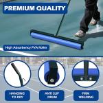 Montex Tennis Court Squeegee, Foam Tennis Sponge Roller, Lightweight Quick Clearing Tools for Tennis Basketball Sports Court