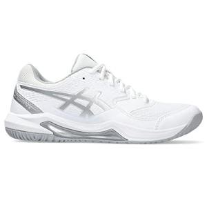 ASICS Women's Gel-Dedicate 8 Tennis Shoes, 9, White/Pure Silver