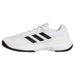 adidas Men's Gamecourt 2 Tennis Shoes, White/Core Black/White, 9