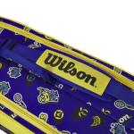 WILSON Minions 3.0 Team Tennis Racket Bag - Holds up to 6 Rackets, Blue/Yellow