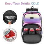 MATEIN Girls Tennis Backpack, Protective Tennis Bag with Cooler Pockets, Sturdy Pickleball Bag with Fence Hook Hold Badminton Paddles, Racket Gifts Backpack for Girls, Kids, Women, Colorful