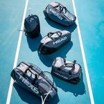 HEAD Djokovic Backpack for Racquet Sports in Anthracite/Black