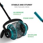 Lnmuzm Tennis Ball Collector Roller, No Bending Over Quick Rolling Picker. 2 Ways to get The Ball,Telescopic Tennis Ball Picker for 1.5"-3" Tennis/Golf/Pickleballs, Up to 40 Tennis Balls