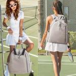 G4Free Pickleball Bag, Large Pickleball Backpack for Women and Men, Padel Bag Fits 2 to 4 Paddles, Casual Sports Gym Tennis,Ivory
