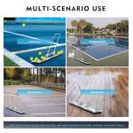 Squeegee for Concrete Floor,Tennis Court Heavy Duty&Large Squeegee,Suitable for Garages, Floors, Various Uutdoor Sports Fields Stainless Steel +2 EVN Blades Removable Assembly, Silver