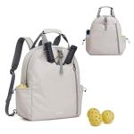 G4Free Pickleball Bag, Large Pickleball Backpack for Women and Men, Padel Bag Fits 2 to 4 Paddles, Casual Sports Gym Tennis,Ivory