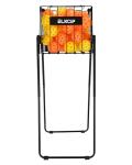 Portable Pickleball & Tennis Ball Collector - Easily Pick Up Pickleball Retriever Basket Ball Caddy Carrier Picker Hopper with Wheels