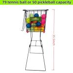 jifader Tennis Ball Hoppers，Pickleball Hopper,79 Tennis Or 50 Pickleball Capicity,Also Use As Ball Picker,Easy to Pick Up 30 Tennis Or Pickle in 1 Minute, Easily Placed in The Trunk of A Car
