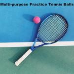 HPWFHPLF Tennis Balls, 3 Pack Practice Tennis Ball for Beginners, Training Playing Tennis Balls for Pet Dogs (Pink)