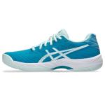 ASICS Women's Gel-Game 9 Tennis Shoes, 8, Teal Blue/White