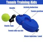 Magicorange Tennis Trainer Rebound Ball with 6 String Balls, Solo Tennis Training Equipment for Self Tennis PracitceTraining for Beginner (Blue)