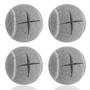Mloowa Precut Tennis Balls for Walkers 4 Pcs Balls with Precut Opening for Easy Installation,Walker Accessories for Seniors Fit Most Walkers,for Furniture Legs and Floor Protection