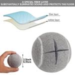 Mloowa Precut Tennis Balls for Walkers 4 Pcs Balls with Precut Opening for Easy Installation,Walker Accessories for Seniors Fit Most Walkers,for Furniture Legs and Floor Protection