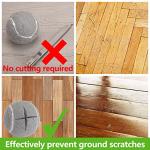 Mloowa Precut Tennis Balls for Walkers 4 Pcs Balls with Precut Opening for Easy Installation,Walker Accessories for Seniors Fit Most Walkers,for Furniture Legs and Floor Protection