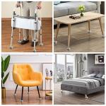 Mloowa Precut Tennis Balls for Walkers 4 Pcs Balls with Precut Opening for Easy Installation,Walker Accessories for Seniors Fit Most Walkers,for Furniture Legs and Floor Protection