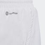 adidas Boys' Club Tennis 3-Stripes Shorts, White (2023), Large